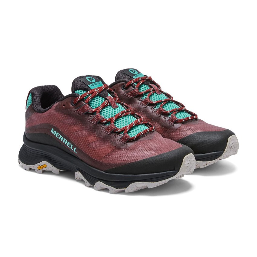 Chaussures Randonnée Merrell Moab Speed Rouge Femme | G.V.YRSD